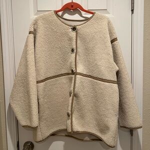Japanese Beige Teddy Sherpa Jacket